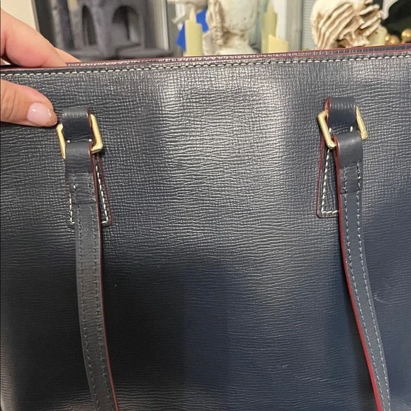 Price firm- Navy Blue Dooney & Bourke Women's Tote Bag dark blue Price Firm - Picture 8 of 13